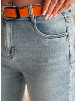 Dámské džínové kalhoty slim fit CURVITA modrá FashionStreet UY2471