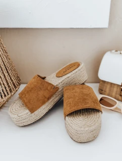 Dámské žabky SUMMERRY camel FashionStreet ZY0986