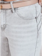 Dámské džínové úzké kalhoty šedé FashionStreet UY2811