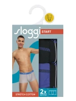 Pánské boxerky Start Hipster C2P box - UNKNOWN - modročerné V005 - SLOGGI