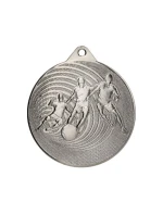 KOVOVÁ FOTBALOVÁ MEDAILE FI 70 MMC3070 - STŘÍBRNÁ KOVOVÁ FOTBALOVÁ MEDAILE FI 70 MMC3070 - STŘÍBRNÁ