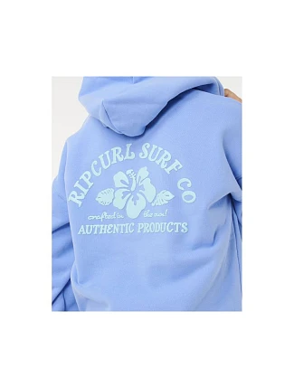 Dámská mikina RIP CURL Surf Puff Heritage Hood P/P, modrá