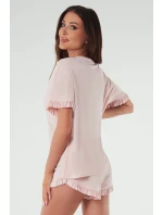 Italská móda Puntini crêpe barva:print/powder pink Italská móda Puntini crêpe barva:print/powder pink