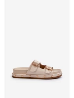 Dámské žabky na platformě Big Star NN274083 béžové