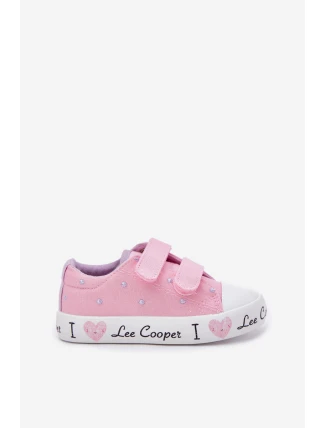 Dívčí Tenisky Na Suchý Zip Lee Cooper LCW-25-02-3265K Růžové