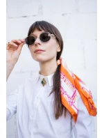 Saténová kostkovaná šála Art Of Polo 20960