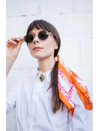 Saténová kostkovaná šála Art Of Polo 20960