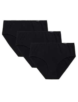 Dámské kalhotky 3 pack 579 black - Atlantic