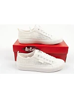 Lee Cooper – dámské sportovní tenisky s prolamovaným vzorem, bílé, letní, pohodlné