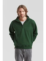 Fruit of the Loom Premium Zip Neck Sweat Mikina s 1/4 zipem 16.2032 bottle green