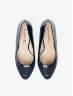 Originální  lodičky dámské černé na jehlovém podpatku