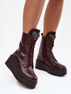 Boty na klínovém podpatku  model 219569 Step in style