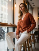 Dámský červený svetr CHICLINE FashionStreet MY2418