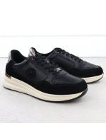 Dámské černé kožené polobotky Filippo DP7106/25