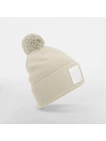 Beechfield B 338R Pletená čepice Patch "Pompon" 53.338R oatmeal/white Beechfield B 338R Pletená čepice Patch "Pompon" 53.338R oatmeal/white