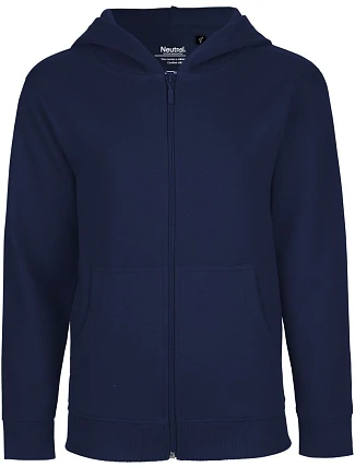 Neutral O 13301 Dětská mikina s kapucí z bio bavlny 77.1331 navy