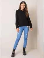 Dámský svetr EM SW PL5375 černý Dámský svetr EM SW PL5375 černý