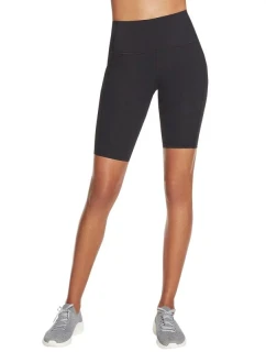 Skechers Go Walk Cyklistické kraťasy s vysokým pasem W3SH53-BLK Black L