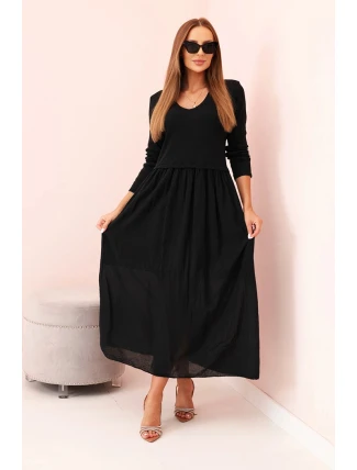 Šaty dlouhé na ramínka švestková