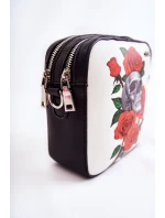 Kožená taška Messenger Ve vzoru GOE ZNJ012 Černobílá