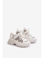 Dětské tenisky se zirkony bílé Rianalla