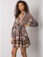 Šaty DHJ SK 15053.61 černá a béžová Šaty DHJ SK 15053.61 černá a béžová