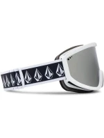 Snowboardové brýle Volcom FOOTPRINTS WHITE RERUN/SILVER CHROME silver mirrors (VG0622316)