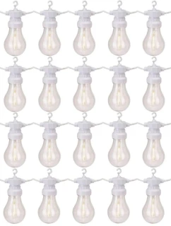ZAHRADNÍ GIRLANDA PARTY LIGHT 20LED A60 BÍLÝ KABEL