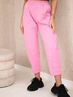 Kalhoty s kapsami Summer Punto světle růžová