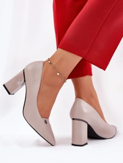 Elegantní Lodičky Na Podpatku Vinceza 62224 Šedé