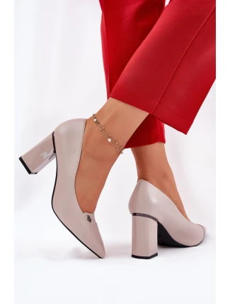 Elegantní Lodičky Na Podpatku Vinceza 62224 Šedé