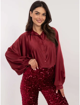 Košile DHJ KS 15257.53P bordó