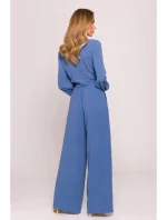 M861 Crop top s vázáním vpředu - džíny