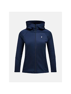 Dámská mikina Peak Performance Rider Essentials Zip Hood - blue shadow/blue shadow velikost: m