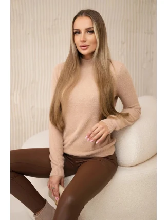 Svetr s polorolákem alpaka 2020-17 velbloud - Kesi Svetr s polorolákem alpaka 2020-17 velbloud - Kesi