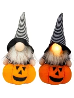 DÝNĚ DEKORATIVNÍ FIGURKA 25CM LED HALLOWEEN ORANŽOVÁ