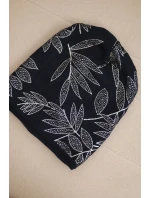 Dámská zimní čepice z vlny s dvojitým ohrnovacím lemem K426 oranžová