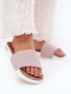 Dámské pantofle Big Star RR274A105 Světle růžové