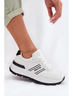 Dámské tenisky na platformě Big Star TT274882 Hi-Poly System Bílé