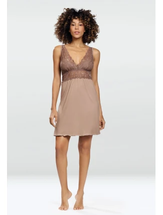 Dámská košilka Evelina Cappucino chemise - Dkaren