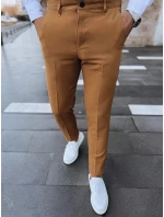 Pánské hladké velbloudí kalhoty chinos FashionStreet UX3974