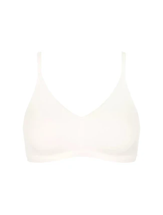 Dámská podprsenka GO Daily Cotton Soft bra - WHITE - bílá 00GZ - SLOGGI