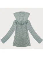 Lehká dámská bunda v mátové barvě s odepínací kapucí J Style (16M9230-156) Lehká dámská bunda v mátové barvě s odepínací kapucí J Style (16M9230-156)