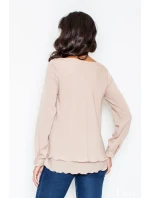 Dámská košile M415 beige - FIGL Dámská košile M415 beige - FIGL