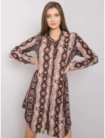 Šaty TO SK 1103 9.10P hnědá Šaty TO SK 1103 9.10P hnědá