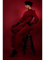 M879 Kombinéza se stojáčkem - bordó