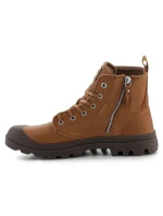 Palladium Pampa Zip Lth Ess U 76888-252-M Dear Brown boty