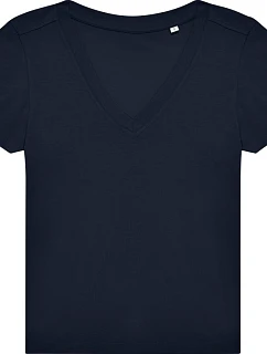 B&C #E150 V /women Dámské tričko s výstřihem do V 01.014T navy