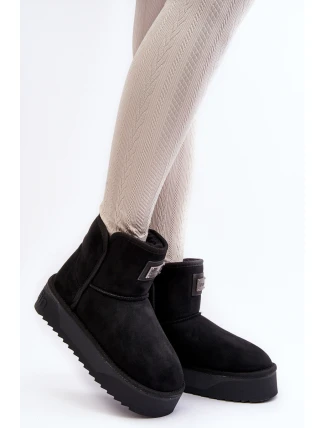 Vegan Voděodolné Sněžnice Na Platformě DFranklin DFSH371004 Černé