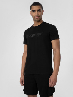 Pánské tričko H4L22-TSM010-20S černé - 4F